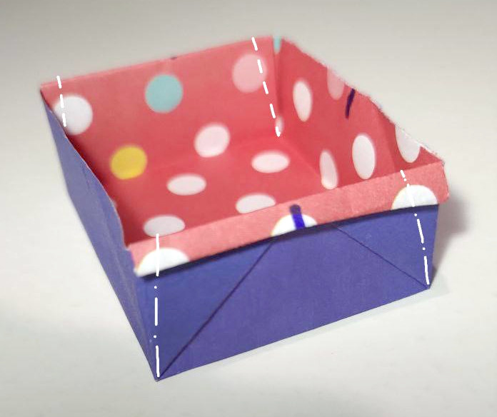 如果覺得不夠穏固, 可如圖摺